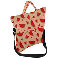 Fruit-water Melon Fold Over Handle Tote Bag by nateshop