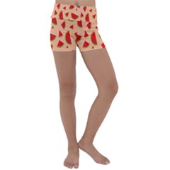 Fruit-water Melon Kids  Lightweight Velour Yoga Shorts by nateshop