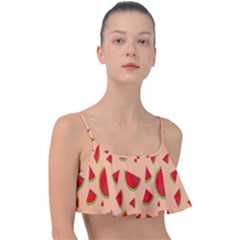 Fruit-water Melon Frill Bikini Top by nateshop