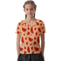 Fruit-water Melon Kids  Frill Chiffon Blouse View1