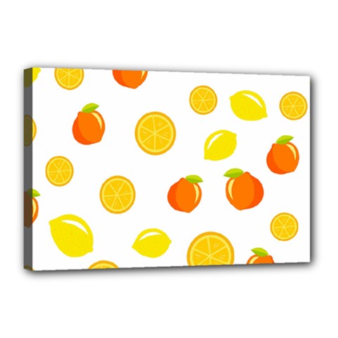 Fruits,orange Canvas 18  X 12  (stretched) by nateshop