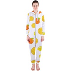 Fruits,orange Hooded Jumpsuit (ladies) by nateshop