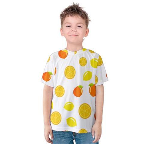 Fruits,orange Kids  Cotton Tee by nateshop