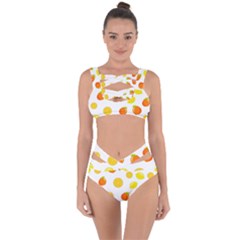 Fruits,orange Bandaged Up Bikini Set  by nateshop