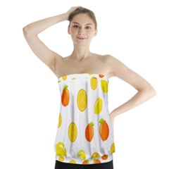 Fruits,orange Strapless Top by nateshop