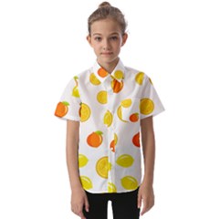 Fruits,orange Kids  Short Sleeve Shirt by nateshop