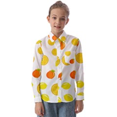 Fruits,orange Kids  Long Sleeve Shirt by nateshop