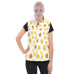 Fruits,orange Women s Button Up Vest by nateshop