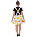 Fruits,orange Velvet Suspender Skater Skirt View2