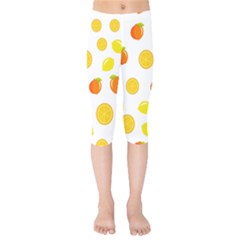 Fruits,orange Kids  Capri Leggings  by nateshop