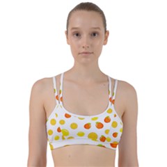 Fruits,orange Line Them Up Sports Bra by nateshop