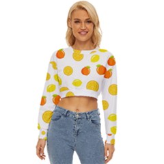 Fruits,orange Lightweight Long Sleeve Sweatshirt