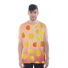 Fruits-gradient,orange Men s Basketball Tank Top by nateshop