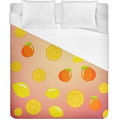 Fruits-gradient,orange Duvet Cover (california King Size) by nateshop