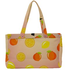 Fruits-gradient,orange Canvas Work Bag by nateshop