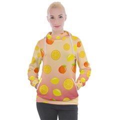 Fruits-gradient,orange Women s Hooded Pullover by nateshop