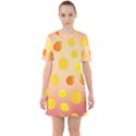 Fruits-gradient,orange Sixties Short Sleeve Mini Dress View1