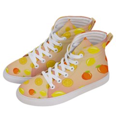 Fruits-gradient,orange Women s Hi-top Skate Sneakers by nateshop