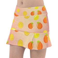 Fruits-gradient,orange Classic Tennis Skirt by nateshop