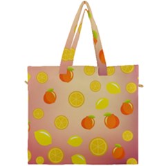 Fruits-gradient,orange Canvas Travel Bag by nateshop