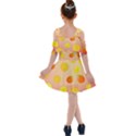 Fruits-gradient,orange Kids  Shoulder Cutout Chiffon Dress View2