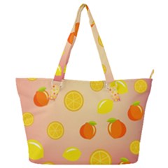 Fruits-gradient,orange Full Print Shoulder Bag