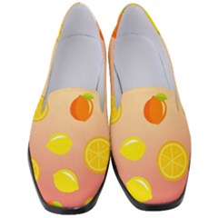 Fruits-gradient,orange Women s Classic Loafer Heels by nateshop