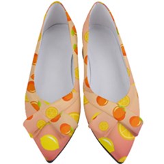 Fruits-gradient,orange Women s Bow Heels by nateshop