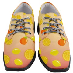 Fruits-gradient,orange Women Heeled Oxford Shoes by nateshop