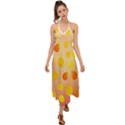 Fruits-gradient,orange Halter Tie Back Dress  View1