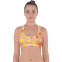 Fruits-gradient,orange Cross Back Hipster Bikini Top  View1