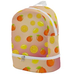 Fruits-gradient,orange Zip Bottom Backpack by nateshop