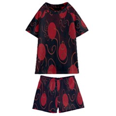 Circles-1 Kids  Swim Tee And Shorts Set by nateshop