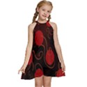 Circles-1 Kids  Halter Collar Waist Tie Chiffon Dress View1