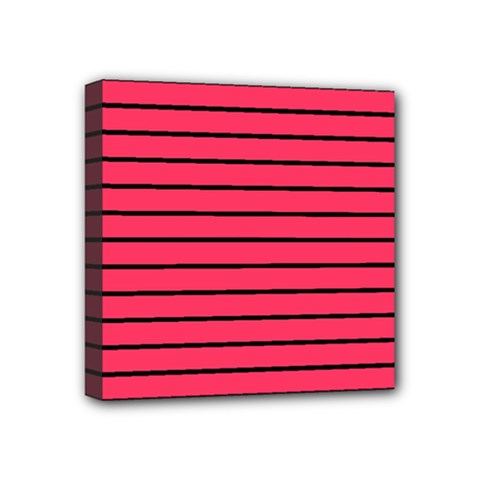 Colors,lines Mini Canvas 4  X 4  (stretched) by nateshop