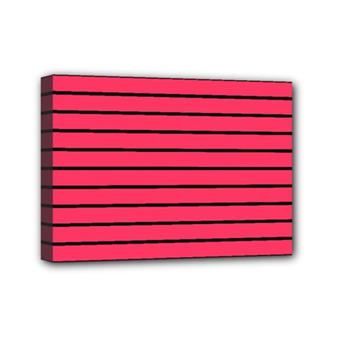 Colors,lines Mini Canvas 7  X 5  (stretched) by nateshop