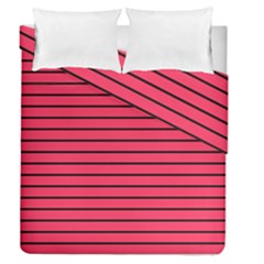 Colors,lines Duvet Cover Double Side (queen Size) by nateshop