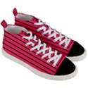 Colors,lines Men s Mid-Top Canvas Sneakers View3