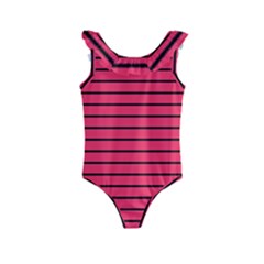 Colors,lines Kids  Frill Swimsuit by nateshop