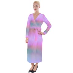 Cosmos Velvet Maxi Wrap Dress by nateshop