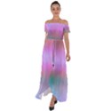 Cosmos Off Shoulder Open Front Chiffon Dress View1