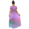 Cosmos Off Shoulder Open Front Chiffon Dress View2