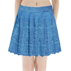 Denim Pleated Mini Skirt by nateshop