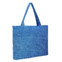 Denim Zipper Medium Tote Bag View2