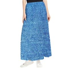 Denim Maxi Chiffon Skirt by nateshop