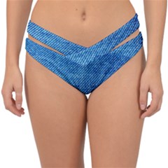 Denim Double Strap Halter Bikini Bottom by nateshop