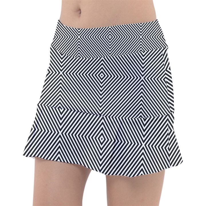 Diagonal Classic Tennis Skirt