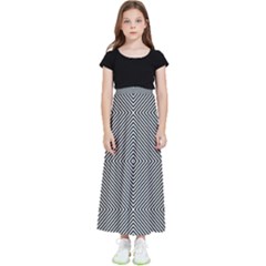 Diagonal Kids  Flared Maxi Skirt by nateshop