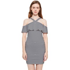 Diagonal Shoulder Frill Bodycon Summer Dress by nateshop