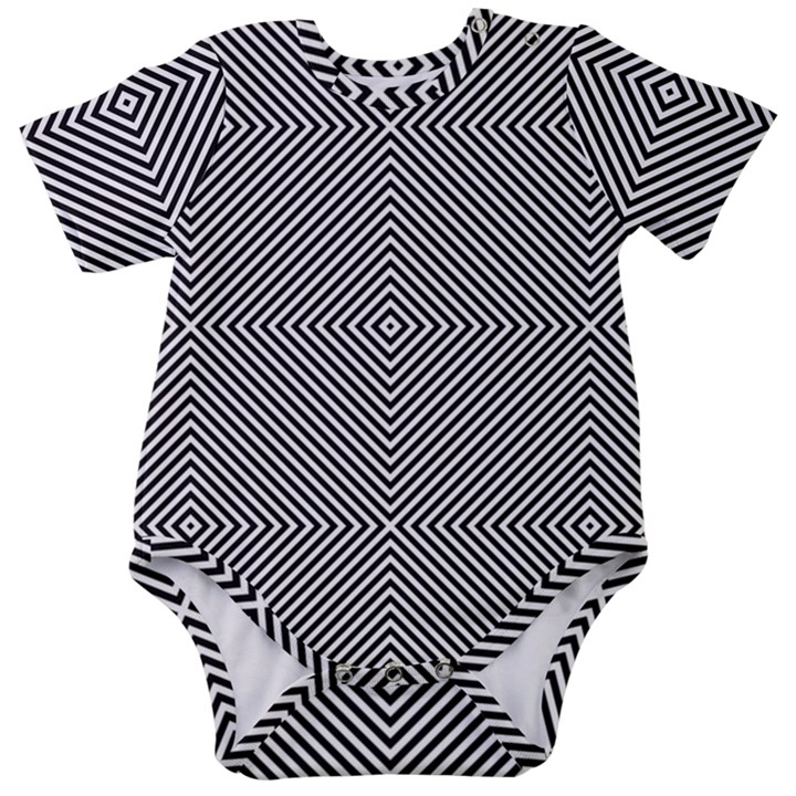 Diagonal Baby Short Sleeve Onesie Bodysuit